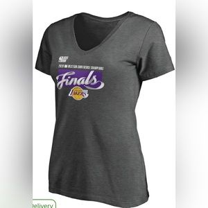 T-Shirt Los Angeles Lakers Fanatics Branded  2020 
Champions  
Heather Charcoal